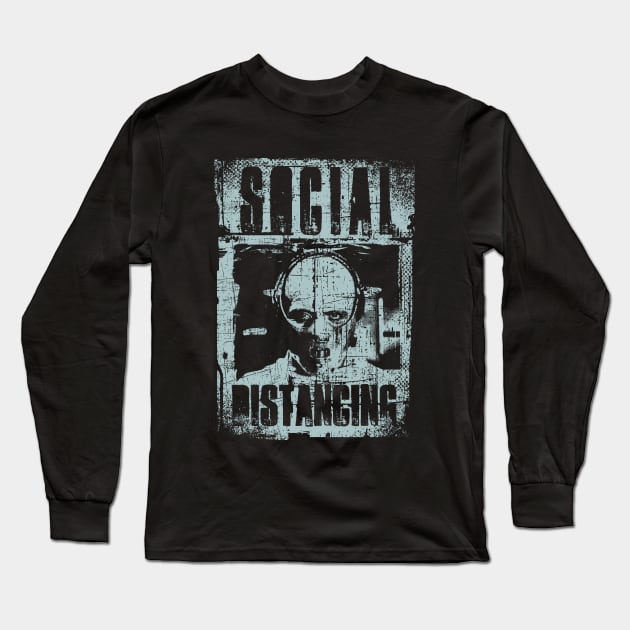 Social Distancing Long Sleeve T-Shirt by manospd